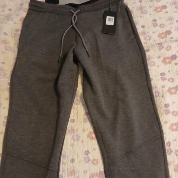 Men's Charcoal Joggers with Drawstring Waist - Picture 4 of 8